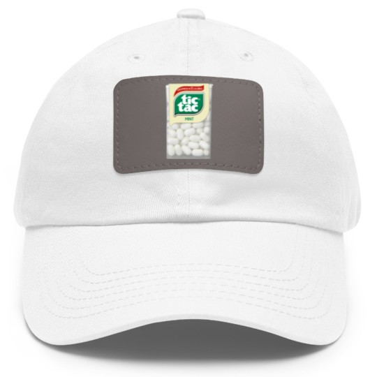 Discover Tic tac mints Dad Hat With Leather Patch