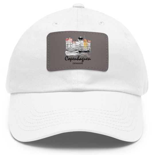 Discover Copenhagen Denmark Dad Hat With Leather Patch