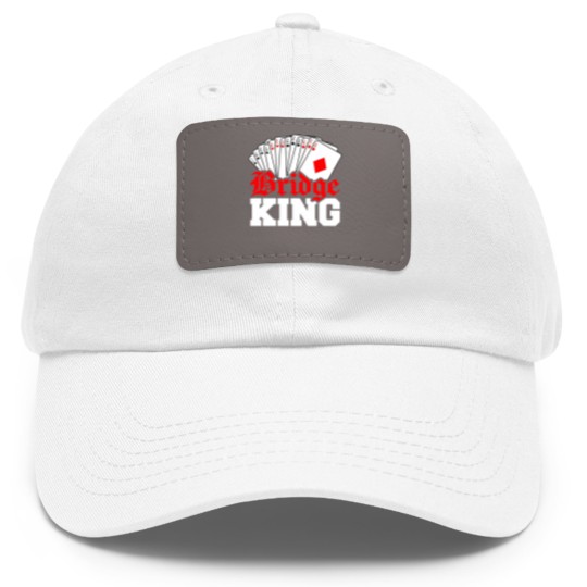 Discover Bridge King - Bridge King - Dad Hat With Leather Patch