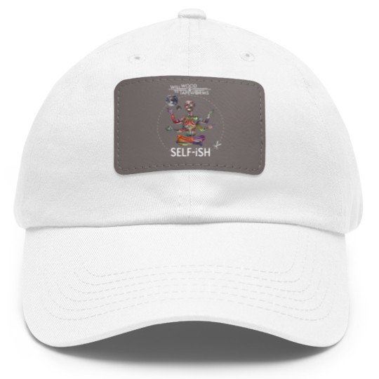 Discover Selfish Self-ish Will Wood Dad Hat With Leather Patch