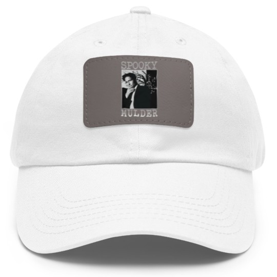 Discover The X Files Spooky Mulder Dad Hat With Leather Patch, The X Files Dad Hat With Leather Patch