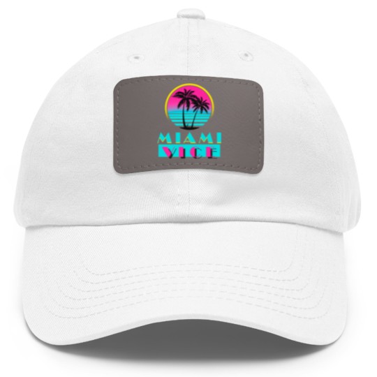 Discover Miami Vice Dad Hat With Leather Patch