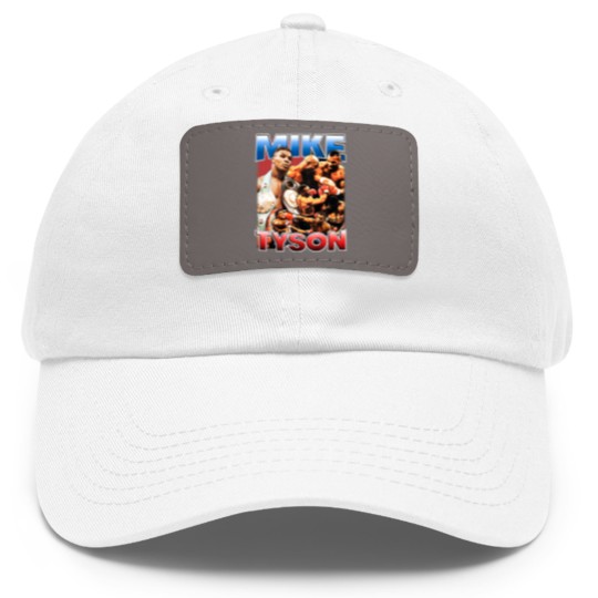 Discover Mike Tyson Boxing Dad Hat With Leather Patch Cotton Dad Hat With Leather Patch For Men All Size S To 5XL