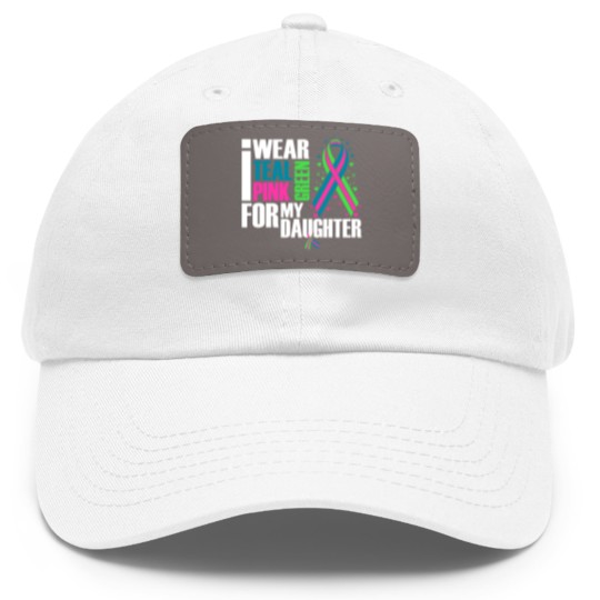 Discover Metastatic Breast Cancer Ribbon Daughter Cancer Awareness Dad Hat With Leather Patch