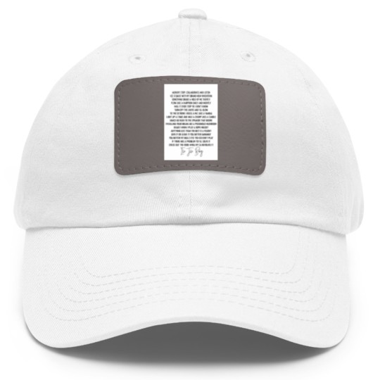 Discover Ice ice baby Vanilla Ice Hip Hop lyric mucis Dad Hat With Leather Patch