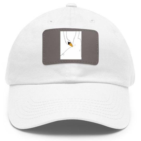 Discover Swan Dress (Bjork) Graphic Dad Hat With Leather Patch