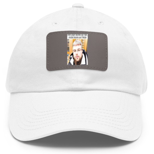 Discover (joeyy) when prayer becomes your habit, miracles become your lifestyle Long Dad Hat With Leather Patch