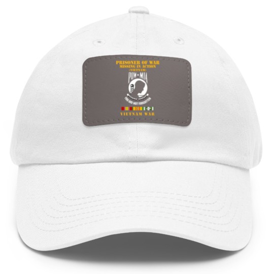 Discover Pow Mia Vietnam W  Vn Svc Dad Hat With Leather Patch