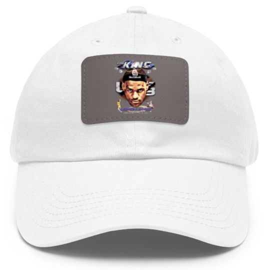 Discover Lebron James Dad Hat With Leather Patch, Basketball Dad Hat With Leather Patch, Classic 90s Graphic Dad Hat With Leather Patch