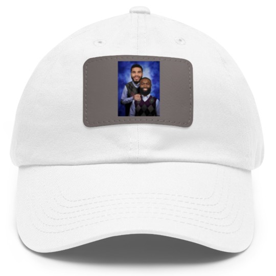 Discover Jayson Tatum and Jaylen Brown "Step Brothers" Portrait Dad Hat With Leather Patch