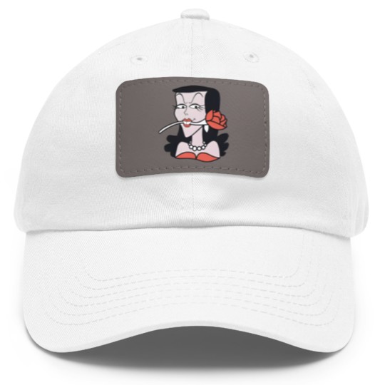Discover Kurt Cobain Natasha Fatale Vintage Dad Hat With Leather Patch