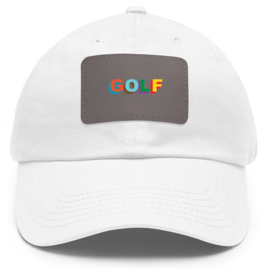 Discover Golf Logo Tyler The Creator Dad Hat With Leather Patch