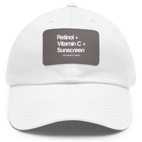 Discover Retinol Dad Hat With Leather Patch,Esthetician Dad Hat With Leather Patch, Esthetician Gift, Esthetician Dad Hat With Leather Patch