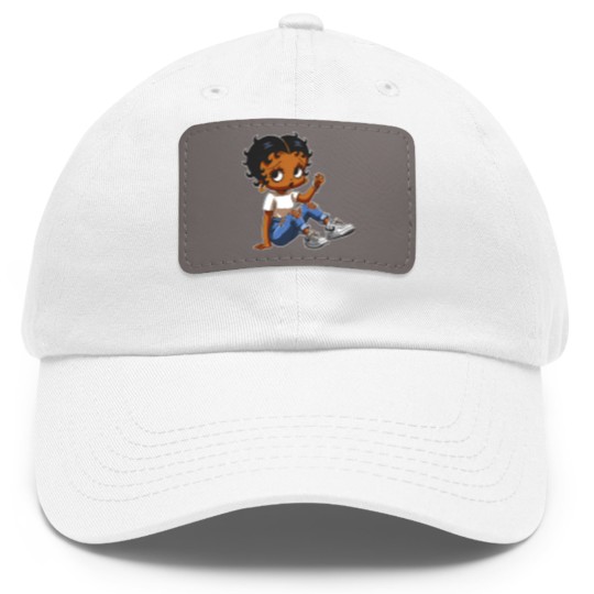 Discover Betty Boop Dad Hat With Leather Patch, betty boop Dad Hat With Leather Patch