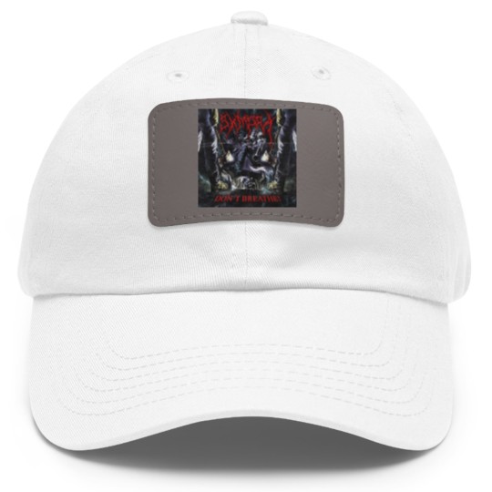 Discover Sxmpra DON'T BREATHE Dad Hat With Leather Patch