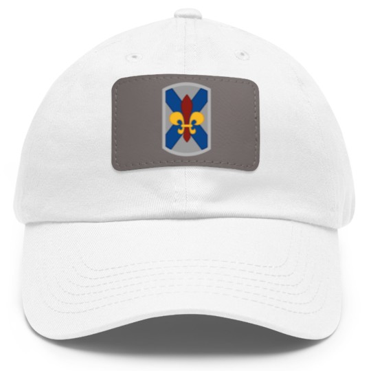 Discover 256th Infantry Dad Hat With Leather Patch