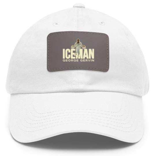 Discover Iceman George Gervin Dad Hat With Leather Patch