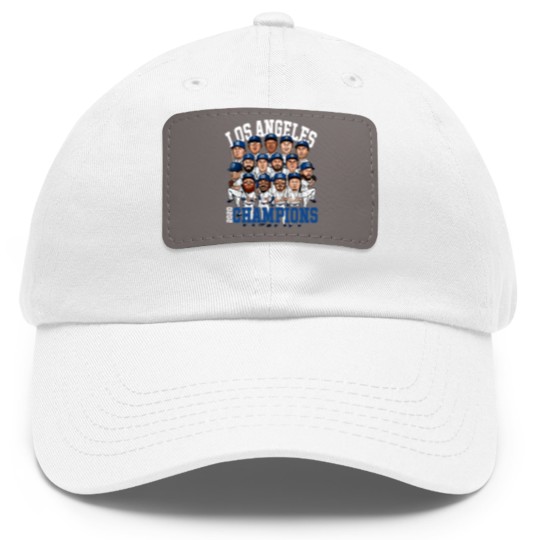 Discover Los Angeles Los Angeles champions 2020 forDodgers fans Dad Hat With Leather Patch