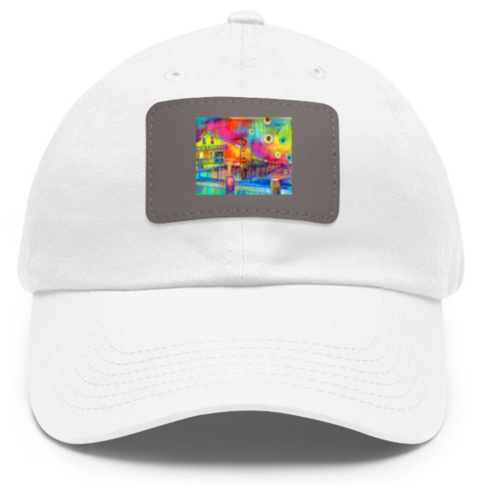 Discover Avalon Pier Long Dad Hat With Leather Patch