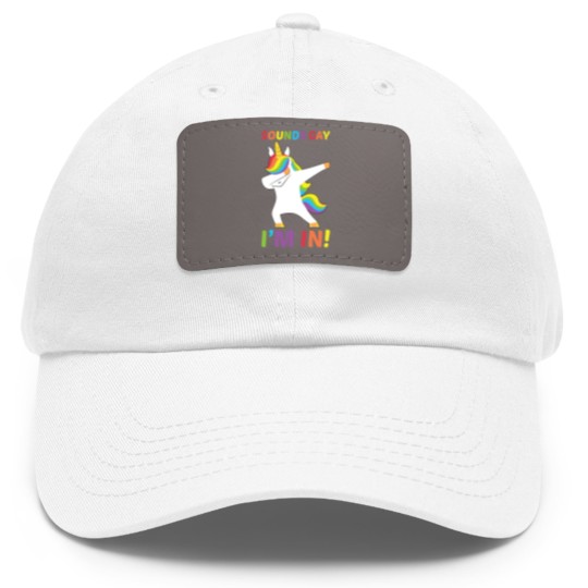 Discover Sounds Gay I_m In Sounds Gay I_m In Dad Hat With Leather Patch