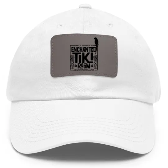 Discover Enchanted tiki room Dad Hat With Leather Patch / In the tiki tiki tiki room / all the birds