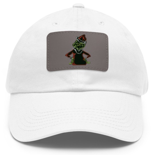 Discover Neon funny character - funny character Stole Christmas - Dad Hat With Leather Patch