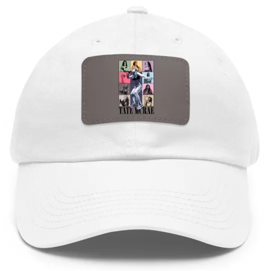 Discover Tate McRae Dad Hat With Leather Patch, Tate Mcrae Wanna Be Tate Mcrae Dad Hat With Leather Patch