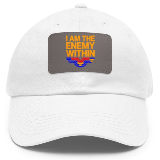 Discover I Am The Enemy Within Dad Hat With Leather Patch Dad Hat With Leather Patch
