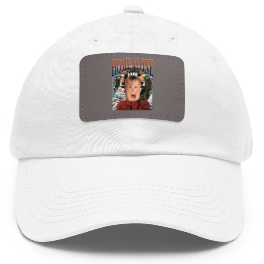 Discover Retro Home Alone Dad Hat With Leather Patch, Home Alone Dad Hat With Leather Patch, Home Alone Dad Hat With Leather Patch, Home Alone Christmas Dad Hat With Leather Patch