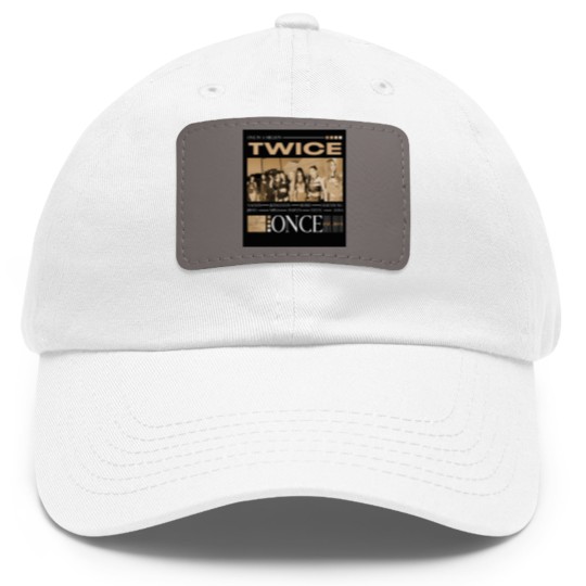 Discover Vintage Twice Dad Hat With Leather Patch, Twice Unisex Kpop Dad Hat With Leather Patch