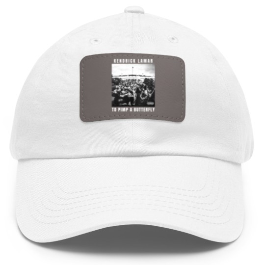 Discover Vintage Rapper Kendrick Lamar To Pimp A Butterfly Album Graphic Dad Hat With Leather Patch