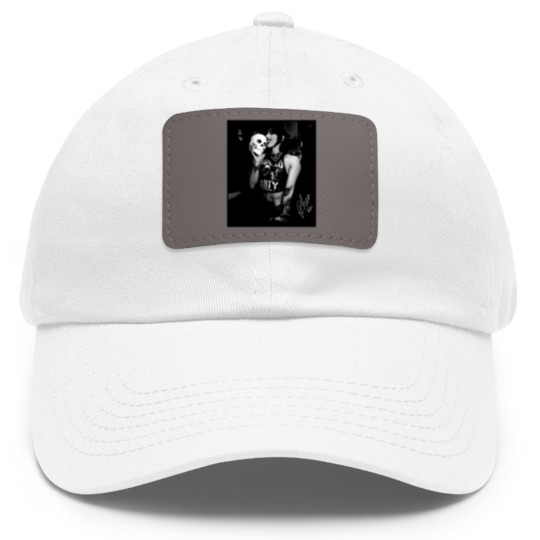 Discover Rhea Ripley Skull Dad Hat With Leather Patch Size S-5XL Dad Hat With Leather Patch