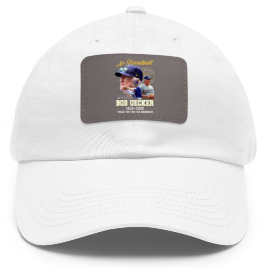 Discover Bob Uecker Mr. Baseball 1934-2025 Thank You - Bob Uecker Mr Baseball 1934 2025 - Dad Hat With Leather Patch