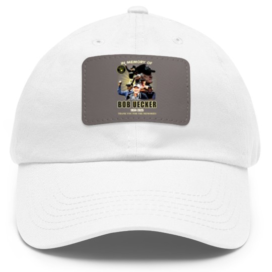 Discover In Memory Of Bob Uecker 1934-2025 Thank You - Bob Uecker - Dad Hat With Leather Patch