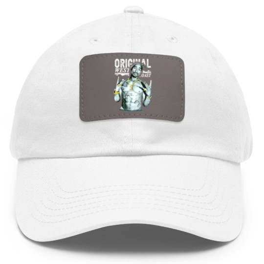 Discover Cool TuPac 90s Rap Dad Hat With Leather Patch, 2Pac Dad Hat With Leather Patch