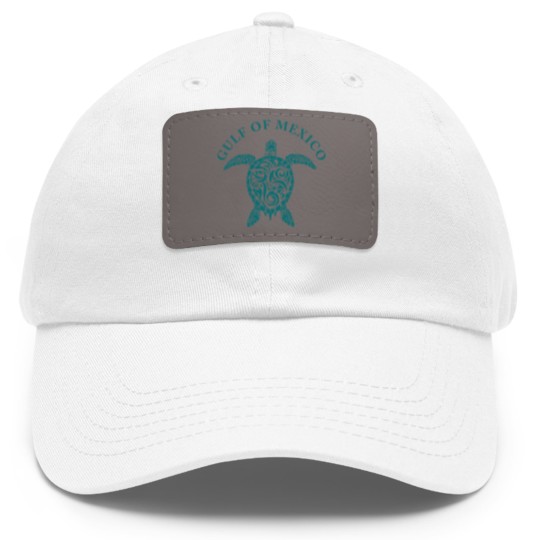 Discover Gulf of Mexico Dad Hat With Leather Patch,  Turtle Dad Hat With Leather Patch, Stay Salty & Resist Dad Hat With Leather Patch