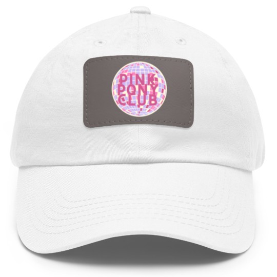 Discover Pink Pony Club Disco Dad Hat With Leather Patch