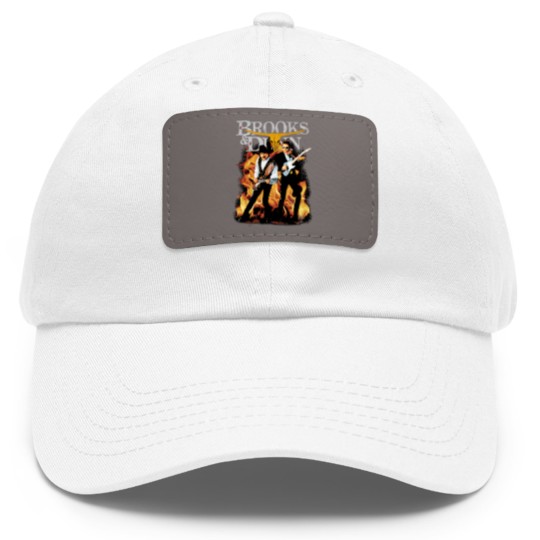 Discover Brooks And Dunn Dad Hat With Leather Patch, Vintage Country Concert Unisex Dad Hat With Leather Patch