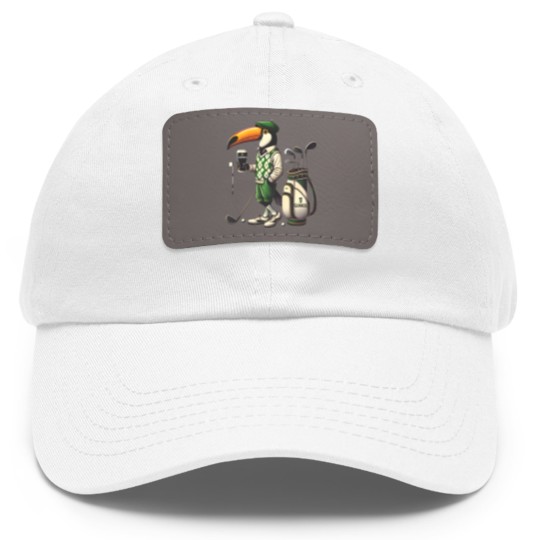 Discover Guinness Golf Irish ToucanBru Unisex Heavy Cotton Dad Hat With Leather Patch