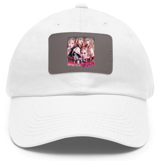 Discover Rose Kpop Dad Hat With Leather Patch, Blackpink Dad Hat With Leather Patch, Rose