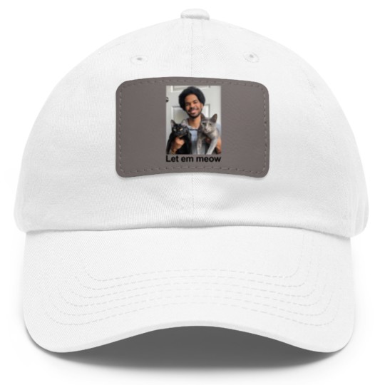 Discover Let Em Meow Jarrett Allen Dad Hat With Leather Patch, Unisex Dad Hat With Leather Patch, Unisex Men & Women