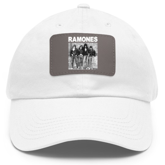 Discover The Ramones Album Cover Punk Rock Dad Hat With Leather Patch Dad Hat With Leather Patch Mens Unisex