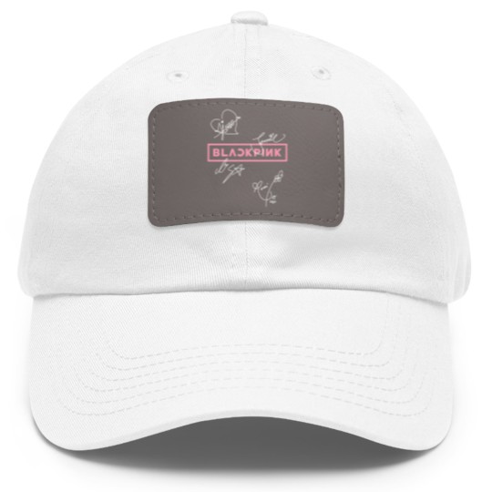 Discover Blackpink Dad Hat With Leather Patch, Blackpink Member Dad Hat With Leather Patch
