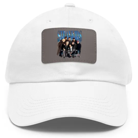 Discover Stray Kids Vintage 90s Bootleg Dad Hat With Leather Patch, Stray Kids Tour 2025 Dad Hat With Leather Patch