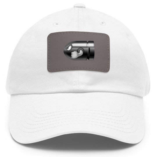 Discover bullet bill Dad Hat With Leather Patch
