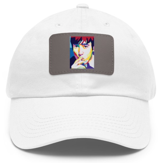 Discover J Lennon in pop art - J Lennon - Dad Hat With Leather Patch