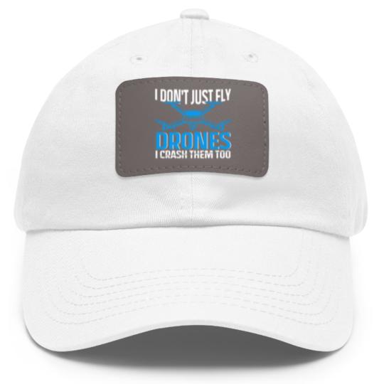 Discover drone Design for rc pilot | drones Dad Hat With Leather Patch