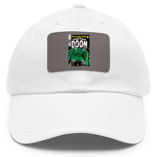 Discover Dr. Dooom Dad Hat With Leather Patch, 90's style, Comic Dad Hat With Leather Patch