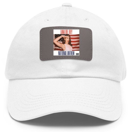 Discover National Anthem Lana Del Rey Dad Hat With Leather Patch Unisex