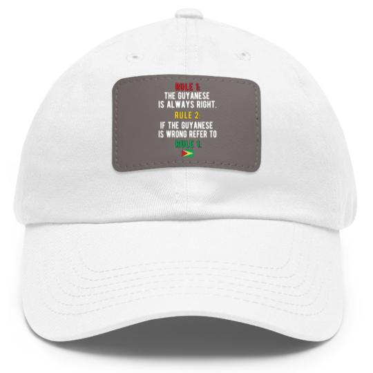 Discover Guyanese Roots Guyana Flag Guyanese Heritage Dad Hat With Leather Patch